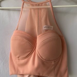 Blush crop top great quality!